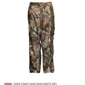 Gamehide Camouflage Pants Deercamp Camo Rain Pants DP1 kids boy/girl